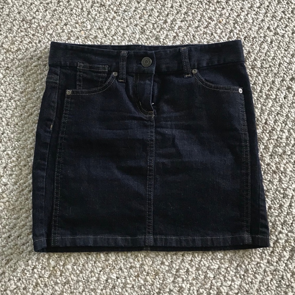 Ann Taylor Dark Wash Denim Skirt